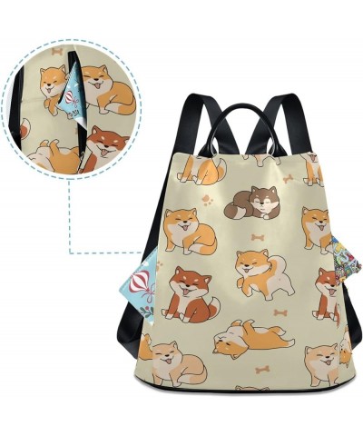 Vintage Flamingo Women Anti-theft Backpack Lightweight Daypack Cute Dogs $17.63 Backpacks