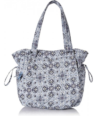 Women's Cotton Glenna Satchel Purse Plaza Tile - Recycled Cotton $24.60 Satchels