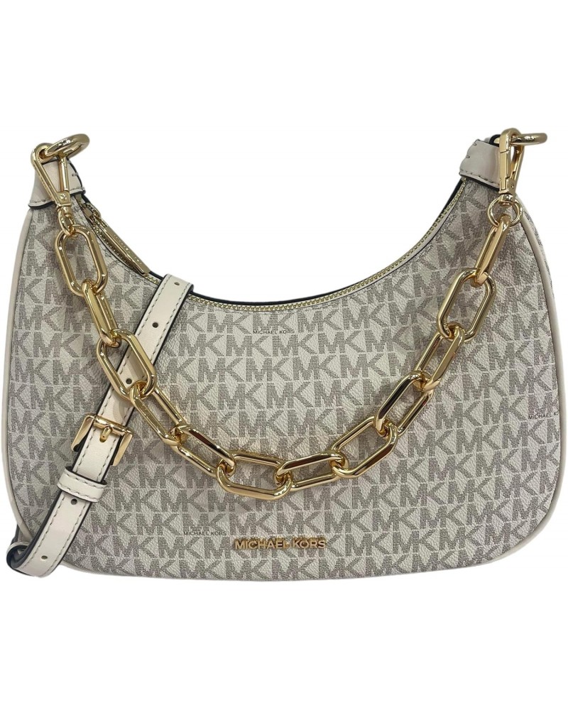 Large Cora Shoulder Chain Zip Bag (Lt Cream Multi) $62.04 Shoulder Bags