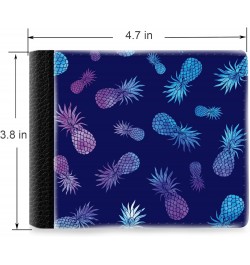 Unique Desige Pattern - Nebula Color Pineapple, Slim Front Pocket Wallet Billfold RFID Blocking $11.46 Wallets