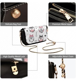 Crossbody Bags for Women Trendy Women's Black Shoulder Bag Small PU Leather Flap Cross Body Bag Handbags Pattern9 $22.13 Cros...