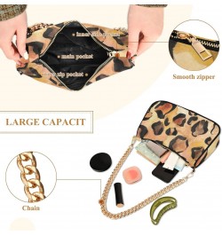 Shoulder Bag Wild Africa Leopard Watercolor Brown Women Clutch Handbag Shoulder Purch Boho Bag Date Chain Bag Tote Bag Spring...