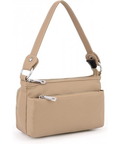 Small Crossbody Bags for Women 3 Zippers Shoulder Purse with Detachable Handle and Adjustable Strap 1246 Apricot $14.30 Cross...