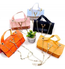 Diamond Embossed Shoulder Bag Orange $11.75 Shoulder Bags