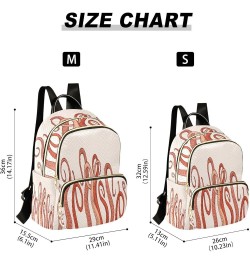 Backpack Purse for Women Red Octopus Tentacles, Mini Fashion Backpack Lightweight Casual Daypack Shoulder Bag Travel Backpack...