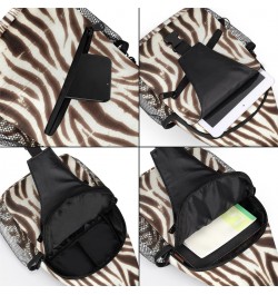 Zebra Animal Skins Sling Bag for Women Crossbody Backpack Purse Shoulder Casual Daypack Cross Body Bags for Travel Cycling Hi...