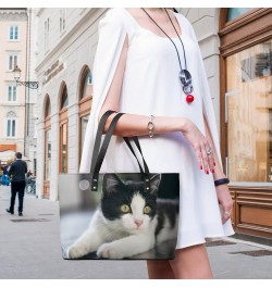 Womens Handbag Cat Leather Tote Bag Top Handle Satchel Bags For Lady $19.24 Totes