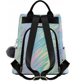 Rainbow Color Marble Backpack Purse for Women Travel Casual Daypack College Bookbag Work Business Ladies Shoulder Bag $24.07 ...