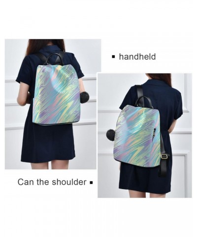 Rainbow Color Marble Backpack Purse for Women Travel Casual Daypack College Bookbag Work Business Ladies Shoulder Bag $24.07 ...