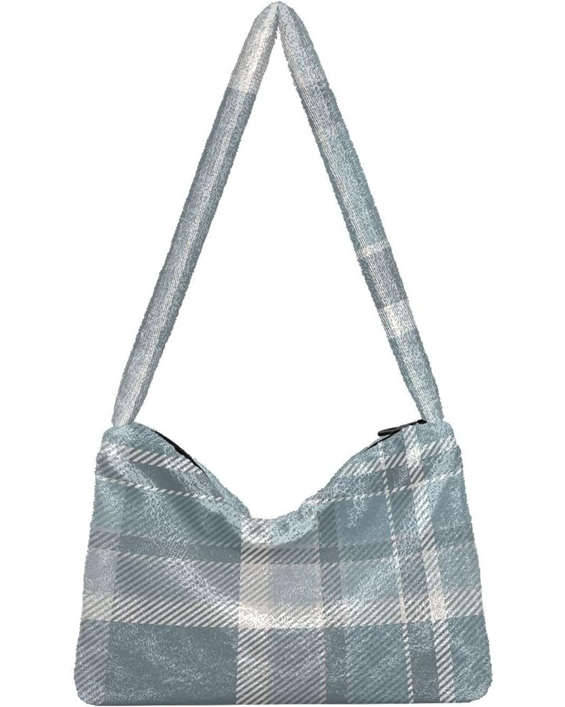 Tartan Scotland Plaid Women's Shoulder Purse, Fluffy Tote Girls Crossbody Hobo Handbag Tartan Scotland Plaid1 $10.08 Totes