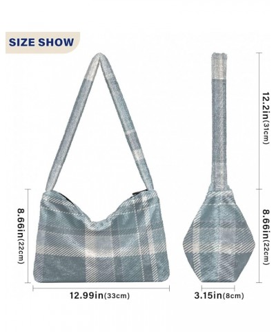 Tartan Scotland Plaid Women's Shoulder Purse, Fluffy Tote Girls Crossbody Hobo Handbag Tartan Scotland Plaid1 $10.08 Totes