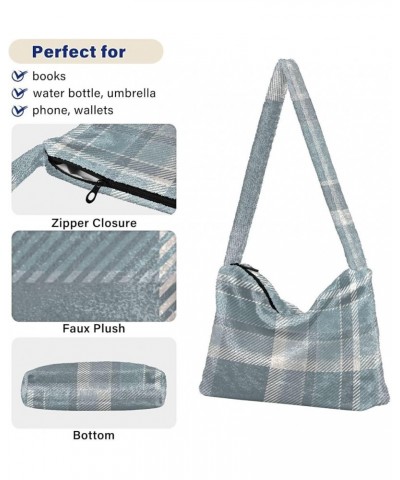 Tartan Scotland Plaid Women's Shoulder Purse, Fluffy Tote Girls Crossbody Hobo Handbag Tartan Scotland Plaid1 $10.08 Totes