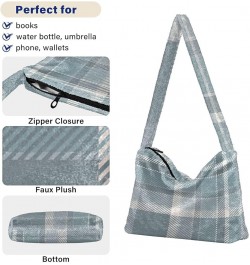 Tartan Scotland Plaid Women's Shoulder Purse, Fluffy Tote Girls Crossbody Hobo Handbag Tartan Scotland Plaid1 $10.08 Totes