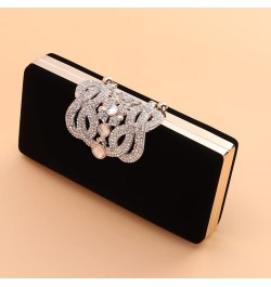 2pcsbag Handbag Clutch Dinner Banquet Ladies Party Diamond Rhinestone Bag Evening Wedding Black $18.76 Evening Bags