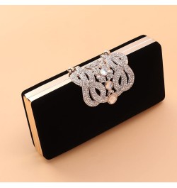 2pcsbag Handbag Clutch Dinner Banquet Ladies Party Diamond Rhinestone Bag Evening Wedding Black $18.76 Evening Bags