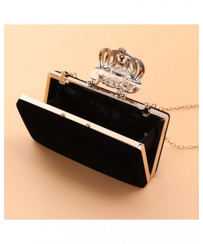 2pcsbag Handbag Clutch Dinner Banquet Ladies Party Diamond Rhinestone Bag Evening Wedding Black $18.76 Evening Bags