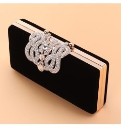 2pcsbag Handbag Clutch Dinner Banquet Ladies Party Diamond Rhinestone Bag Evening Wedding Black $18.76 Evening Bags