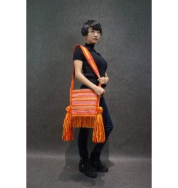 100% Handloom Woven Embroidery Fair Trade Urban Chic Tassel Fringe Tote Handbag Cross Body Shoulder Bag 101 V1 (29*25cm, Stra...