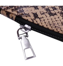 Womens' Oversized Clutch Bag Purse, Snake Skin Envelope Bag Evening Handbags with Strap, Wristlet Wallet Brown $9.61 Evening ...