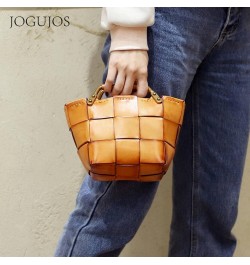 Bags Women New Retro Leather Handbags Multifunctional Portable Messenger Bag Hand-Woven Handbags 8786lvse $34.69 Shoulder Bags