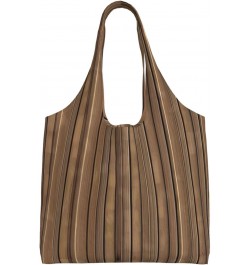 Solid Wood Pattern Extra Large Capacity Shoulder Canvas Bag For Shopping Travel Daily Use $14.80 Totes