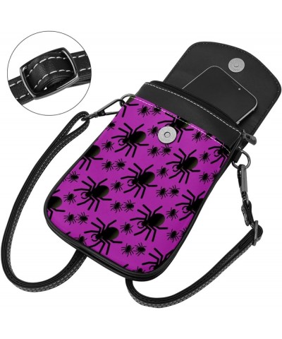 Stylish Leather Phone Bag - Crossbody Purse for Women - Classic & Functional Shoulder Bag Lighthouse Pattern Sunset Multicolo...