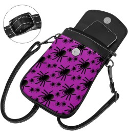 Stylish Leather Phone Bag - Crossbody Purse for Women - Classic & Functional Shoulder Bag Lighthouse Pattern Sunset Multicolo...