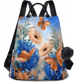 Boho Flower Goledn Mandala Floral Women Backpack Anti Theft Back Pack Shoulder Fashion Bag Purse Multicolor14 $12.54 Backpacks