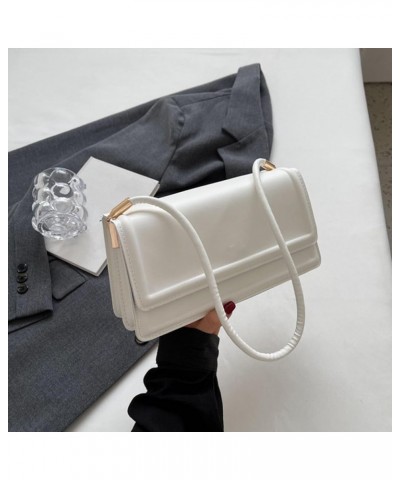 Lady Underarm Bag Retro Leisure Pure Color Handbags Women Shoulder Bag Fashion Purses for Shopping Dating Beige $9.23 Shoulde...