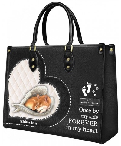 Shiba Inu Leather Bag Women Fashion Synthetic Leather Handbags Shoulder Bag For Dog Lover Style 1 $36.58 Totes