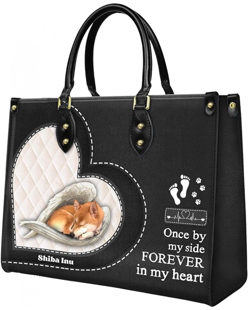 Shiba Inu Leather Bag Women Fashion Synthetic Leather Handbags Shoulder Bag For Dog Lover Style 1 $36.58 Totes