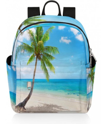 Summer Beach Palm Tree Mini Backpack for Women Girls, Small Backpack Purse Travel Casual Daypack Lightweight Shoulder Bag $22...