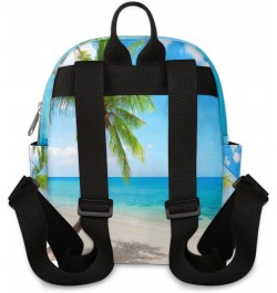 Summer Beach Palm Tree Mini Backpack for Women Girls, Small Backpack Purse Travel Casual Daypack Lightweight Shoulder Bag $22...