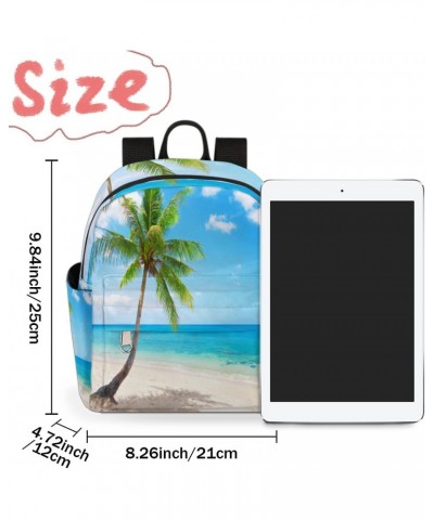 Summer Beach Palm Tree Mini Backpack for Women Girls, Small Backpack Purse Travel Casual Daypack Lightweight Shoulder Bag $22...