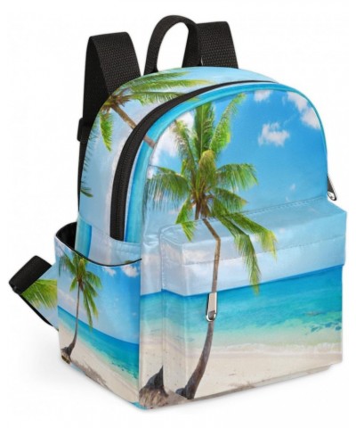 Summer Beach Palm Tree Mini Backpack for Women Girls, Small Backpack Purse Travel Casual Daypack Lightweight Shoulder Bag $22...