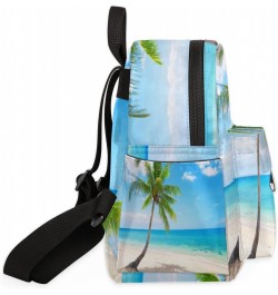 Summer Beach Palm Tree Mini Backpack for Women Girls, Small Backpack Purse Travel Casual Daypack Lightweight Shoulder Bag $22...