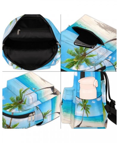 Summer Beach Palm Tree Mini Backpack for Women Girls, Small Backpack Purse Travel Casual Daypack Lightweight Shoulder Bag $22...