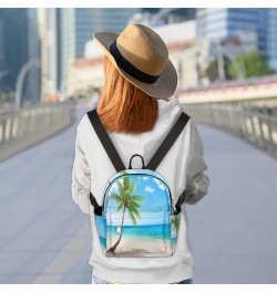 Summer Beach Palm Tree Mini Backpack for Women Girls, Small Backpack Purse Travel Casual Daypack Lightweight Shoulder Bag $22...