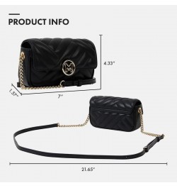 Women's Neobella Bag Mini Cross bag M213MQ3080Z Black MC Snap Button Type $108.36 Shoulder Bags