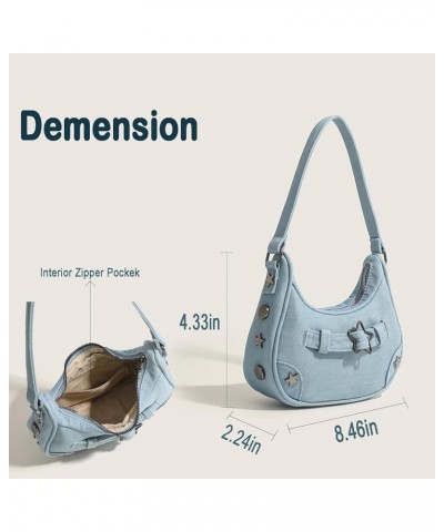 Women's Shoulder Bags Y2k Clutch Purse Leather Hobo Tote Bag A_silver $16.65 Shoulder Bags