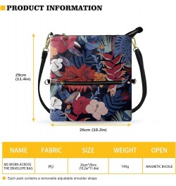 Leather Crossbody Purse for Women Long Over the Shoulder Purses Handbags Tie Dye $16.40 Shoulder Bags