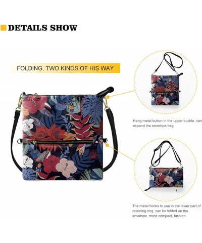 Leather Crossbody Purse for Women Long Over the Shoulder Purses Handbags Tie Dye $16.40 Shoulder Bags