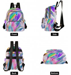 Backpack Purse for Women Colorful Macro Oil Drops Casual Shoulder Bag Small Backpack M Medium $13.52 Backpacks