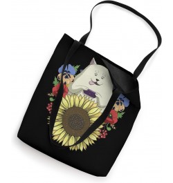 Funny Floral Cat Kawaii Anime Sunflower Cat Lover Blogger Tote Bag $12.66 Totes