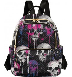 Chinese New Year Dragon Dance Polyester Backpack Quilted Backpack Purse for Women Skulls Painted on Black Medium $17.49 Backp...