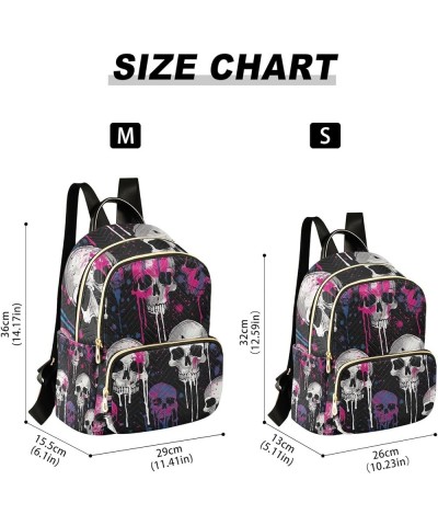 Chinese New Year Dragon Dance Polyester Backpack Quilted Backpack Purse for Women Skulls Painted on Black Medium $17.49 Backp...