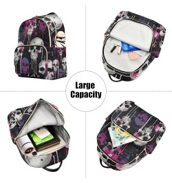 Chinese New Year Dragon Dance Polyester Backpack Quilted Backpack Purse for Women Skulls Painted on Black Medium $17.49 Backp...