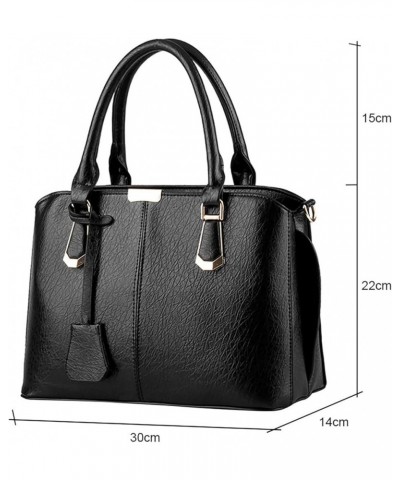 Women's Top-handle Body Handbag Middle Size Purse Durable Leather Tote Bag Purses and Handbags for Women White $19.53 Totes