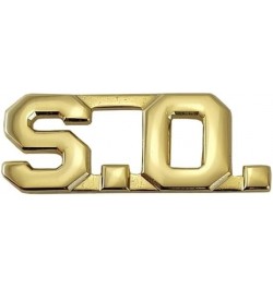 Law Enforcement Die Struck Letters, 2 Posts & Clutch Backs, Pairs, 1/2" High, Standard Issue Gold-Plated S.O. $10.33 Clutches