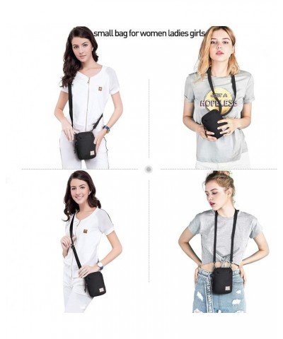 Mini Crossbody Bag Shoulder Bag for Men, Small Messenger Satchel Bag for Women Black $11.00 Shoulder Bags